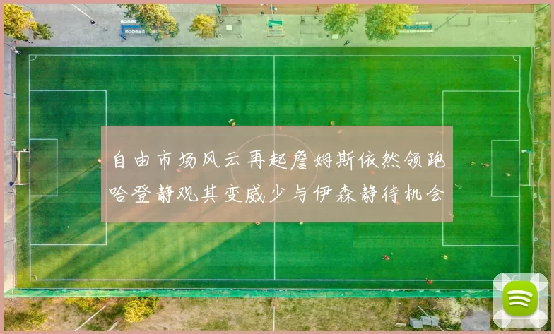 自由市场风云再起詹姆斯依然领跑哈登静观其变威少与伊森静待机会